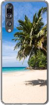 Geschikt voor Huawei P20 Pro hoesje - Strand - Tropisch - Zee - Siliconen Telefoonhoesje