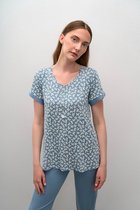 Vamp! Pyama voor dames Micromodal Blue Serene 16079/589 5XL