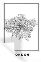 Stickers muraux - Londres - Angleterre - Carte - 20x30 cm - Film adhésif