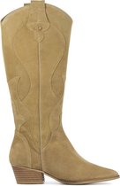 HABOOB  Dames / Laarzen / Damesschoenen - Suède        - P6323 - Beige - Maat  38