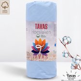 Tavas Hoeslaken 100% Katoen | 160x200 cm | Blauw