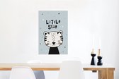 Poster Quotes - Spreuken - Little star - Baby - Kids - Kinderen - 60x90 cm - Poster Babykamer