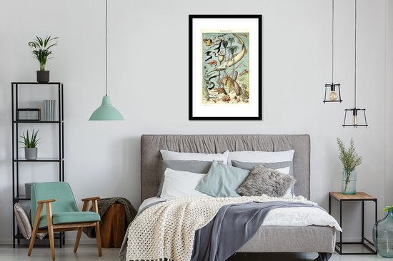 Cadre photo avec affiche - Mer - Animaux - Animaux aquatiques - 60x90 cm - Cadre pour affiche