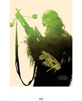 Star Wars Episode VII Chewbacca Tri Art Print 60x80cm