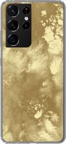Coque pour Samsung Galaxy S21 Ultra - Or - Peinture - Abstrait - Coque de téléphone en Siliconen