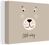 Peinture sur toile Citations - Dictons - Petit bébé - Enfants - Kids - Bébé - Garçons - Meiden - 160x120 cm - Décoration murale XXL