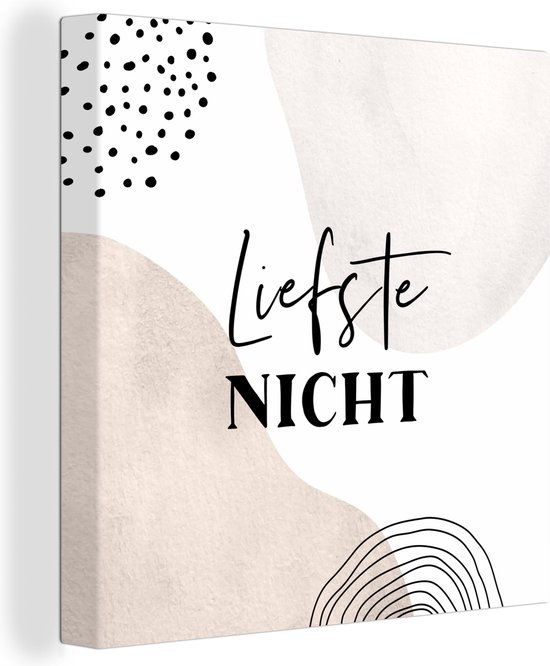 Tableau sur toile Proverbes - 'Chère nièce' - Citations - 90x90 cm - Décoration murale