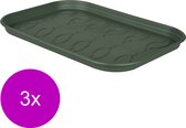 Elho Green Basics Kweektray Schotel - Kweekbenodigdheden - 3 x 51x19x2.4 cm Groen L