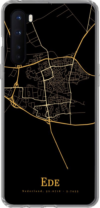 OnePlus Nord - Ede - Carte - Or - Coque de téléphone en Siliconen