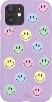 xoxo Wildhearts case voor iPhone 11 - Smiley Colors Purple - iPhone Color Case