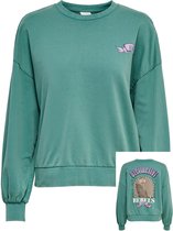 Only Trui Onllucinda L/s Leopard Box Swt 15259929 Deep Jungle/rebel Dames Maat - XS