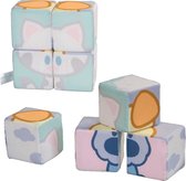 Rubo Toys Woezel en Pip Baby Puzzle Blocs en tissu