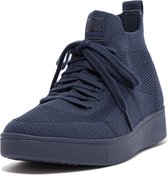 FitFlop Rally High Top Sneaker - Water-Resistant Knit BLAUW - Maat 37