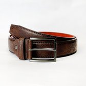 Lederen riem donkerbruin 130cm