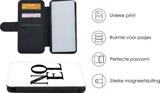 Étui pour téléphone iPhone 8 Bookcase - Noel - Noël - Fête - Avec poches - Étui portefeuille avec fermeture magnétique