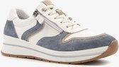 Hush Puppies dames sneakers - Blauw - Maat 38 - Echt leer - Uitneembare zool