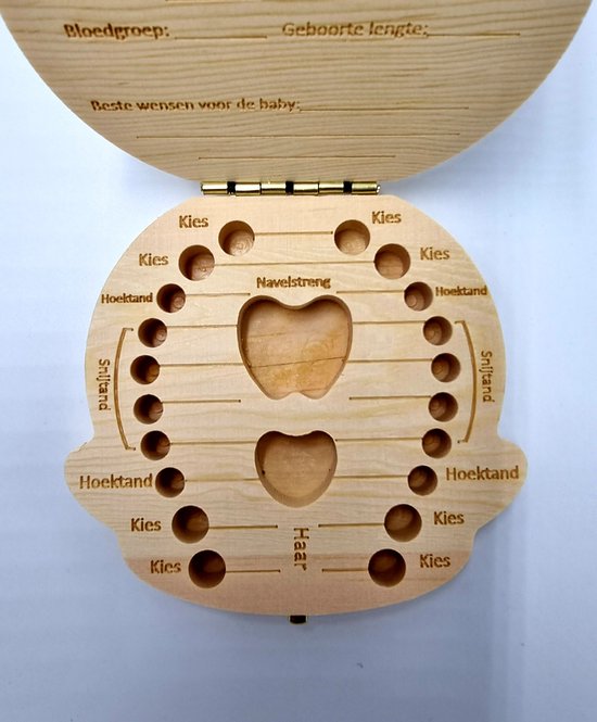 Tandendoosje - Nederlands - Zero waste - Tandendoosje jongens - Houten doosje - Melktanden - Houten tandendoosje — afbeelding 5