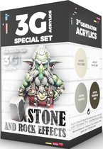 Stone And Rock Effects. 3rd Generation Wargame Color Set - AK-Interactive - AK-1074