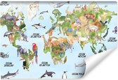 Fotobehang - Dieren rond de wereld II, Kinderkamer, premium print, inclusief behanglijm