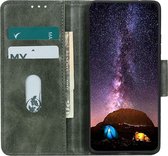 OnePlus 10 Pro Hoesje - Mobigear - Classy Serie - Kunstlederen Bookcase - Groen - Hoesje Geschikt Voor OnePlus 10 Pro