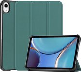 Apple iPad Mini 6 8.3 (2021) Hoes - Mobigear - Tri-Fold Serie - Kunstlederen Bookcase - Groen - Hoes Geschikt Voor Apple iPad Mini 6 8.3 (2021)