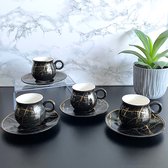 Espresso / Turkse koffie kopjes 6 persoons, 12-delige