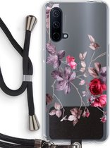 Case Company® - OnePlus Nord CE 5G hoesje met Koord - Mooie bloemen - Telefoonhoesje met Zwart Koord - Bescherming aan alle Kanten en Over de Schermrand