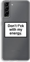 Case Company® - Samsung Galaxy S21 Plus hoesje - My energy - Soft Cover Telefoonhoesje - Bescherming aan alle Kanten en Schermrand