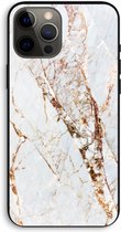 Case Company® - iPhone 12 Pro Max hoesje - Goud marmer - Biologisch Afbreekbaar Telefoonhoesje - Bescherming alle Kanten en Schermrand