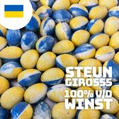 Steun-Oekraïne Chocolade Paaseitjes - 500 gram - Winst gaat naar Giro 555