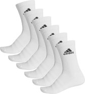 adidas - Cushion Crew 6-Pack - White Socks-52 - 54