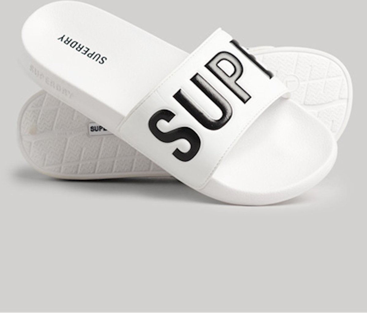 Superdry Heren Code Core badslippers Zwart