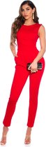 Koucla - jumpsuit - dameskleding - rood - maat M