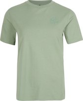 O'Neill T-Shirt Women Circle surfer Blauwgroen S - Blauwgroen 100% Katoen Round Neck