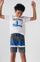 O'Neill T-Shirt Boys CALIFORNIA Snow White 128 - Snow White 100% Katoen Round Neck