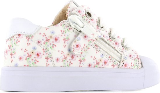 Sneakers | Meisjes | White flower | Leer | Shoesme | Maat 28 | bol.com