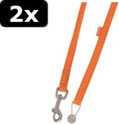 2x MACLEATHER LOOPL ORANJE 20MMX120CM