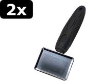 2x TOOLS-2-GROOM UNI SLICKER MINI