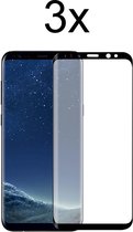 Samsung S8 Plus Screenprotector - Beschermglas Samsung galaxy S8 Plus Screen Protector Glas - Full cover - 3 stuks