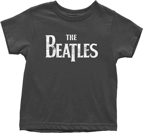 The Beatles Kinder Tshirt Drop T Logo Zwart
