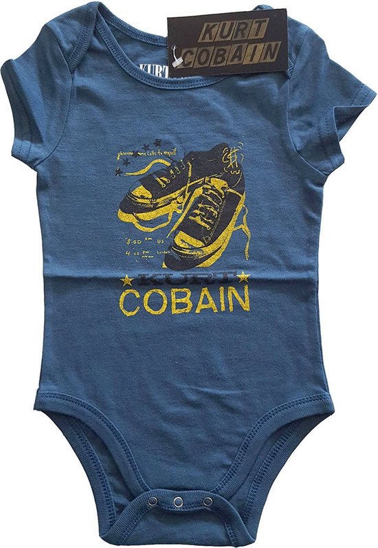 Kurt Cobain Baby romper maanden- Laces Blauw