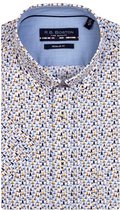Bos Bright Blue 116670 Casual overhemd met korte mouwen - Maat XL - Heren