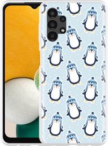Hoesje Geschikt voor Samsung Galaxy A13 Pinguins