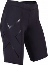 compressieshort Core dames nylon/lycra zwart maat S