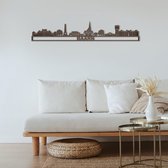 Skyline Baarn Notenhout 165 Cm Wanddecoratie Voor Aan De Muur Met Tekst City Shapes