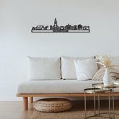 Skyline Bennekom Zwart Mdf 130 Cm Wanddecoratie Voor Aan De Muur Met Tekst City Shapes