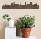 Skyline Breda Detail Notenhout 60cm Wanddecoratie Voor Aan De Muur City Shapes