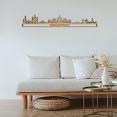 Skyline Budapest Eikenhout 165 Cm Wanddecoratie Voor Aan De Muur Met Tekst City Shapes