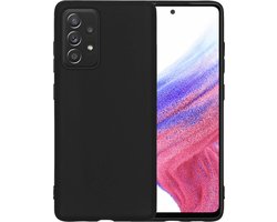 Hoesje - Geschikt voor Samsung Galaxy A53 - Sterk & Shockproof - Siliconen Case - Hoes Cover - Telefoonhoes - Zwart