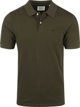 Scotch and Soda - Pique Polo Donkergroen - M - Slim-fit